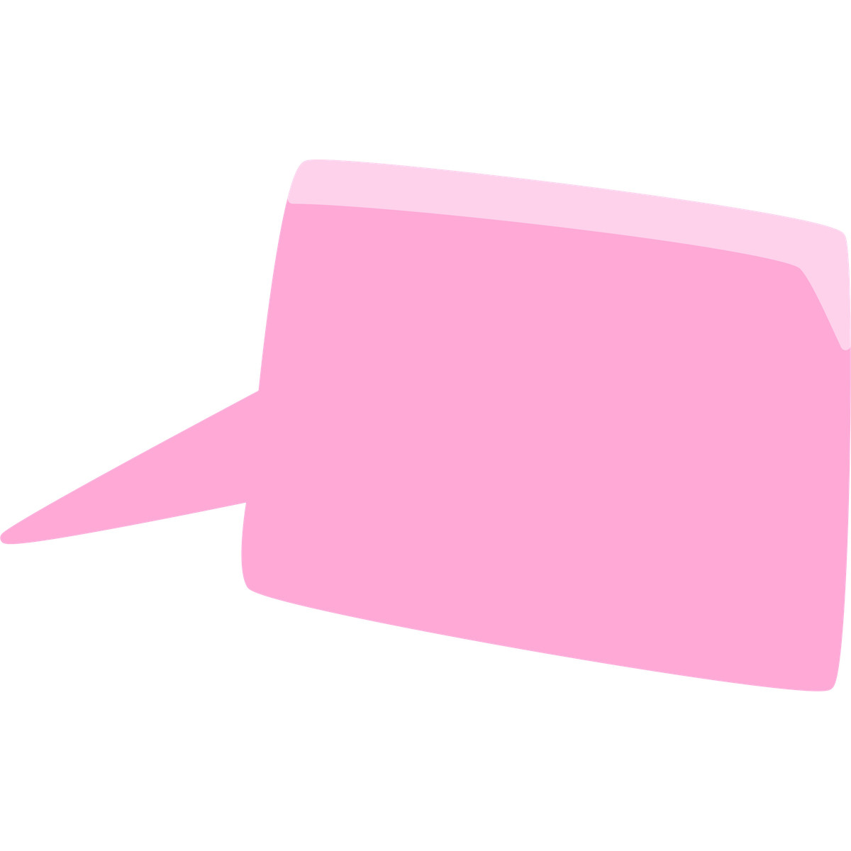 Fumetto rosa illustrazione in stile Bouncy scarica in PNG, SVG