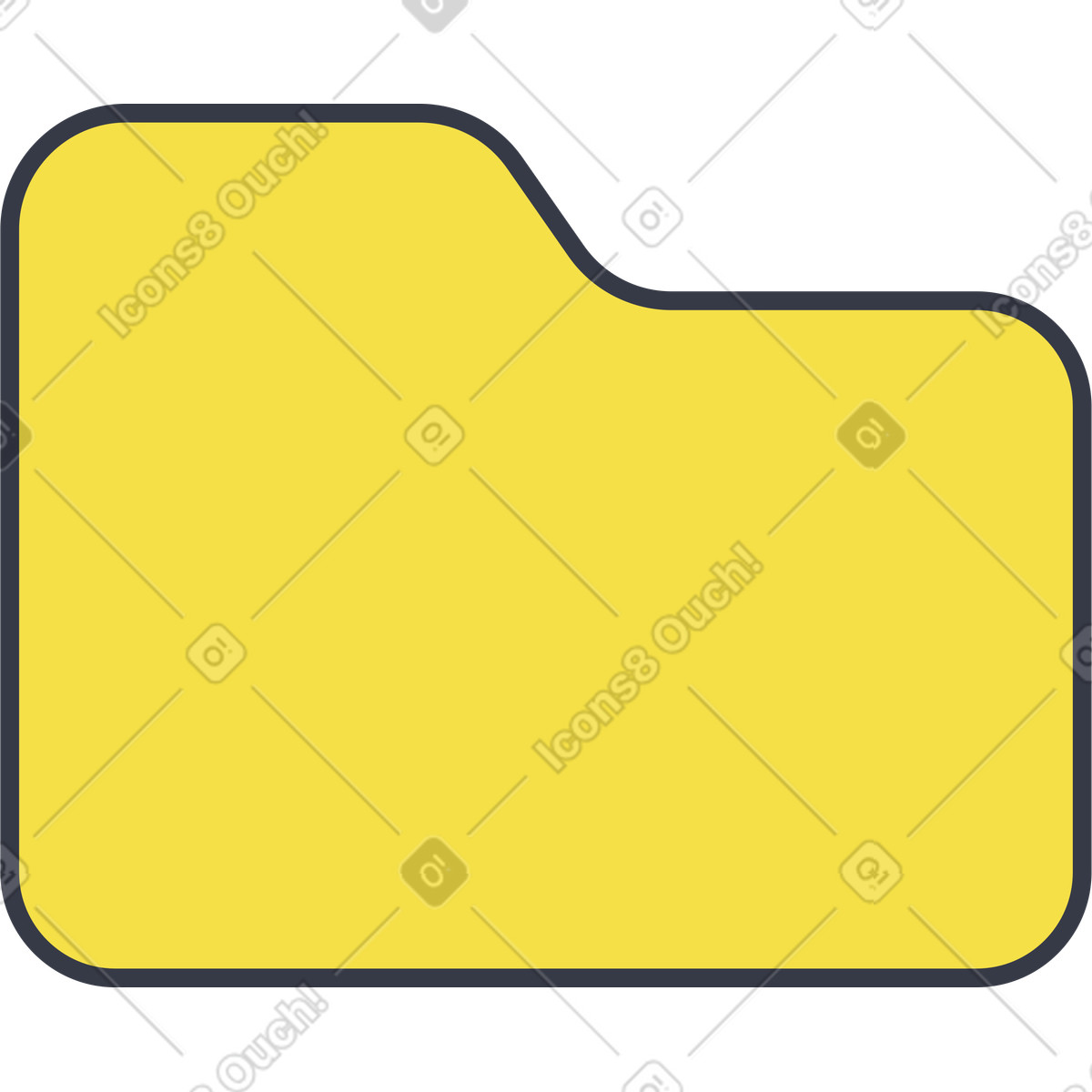 Folder-Illustration im Abstract-Stil als Download in PNG, SVG