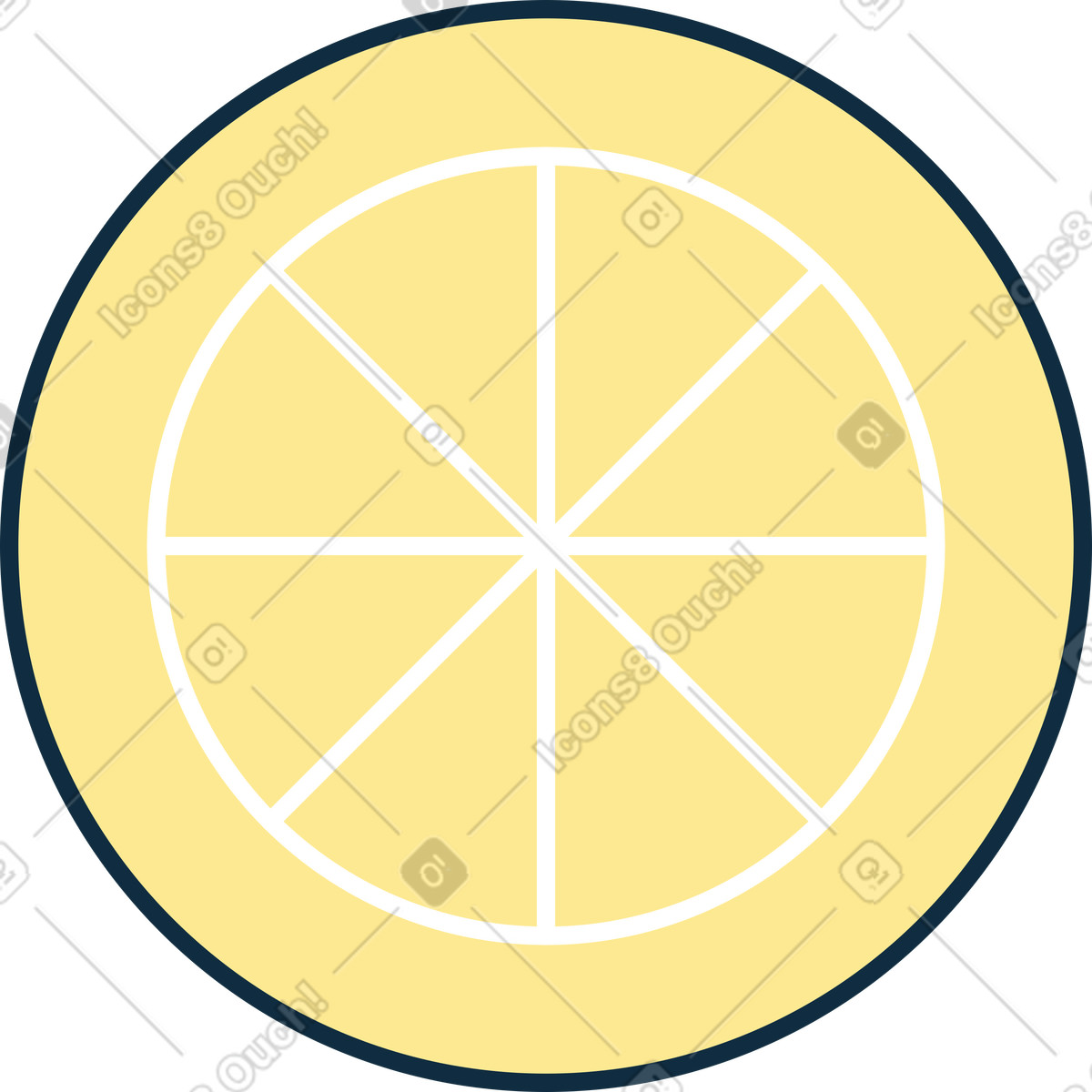Fetta di limone illustrazione in stile Bubble gum scarica in PNG, SVG