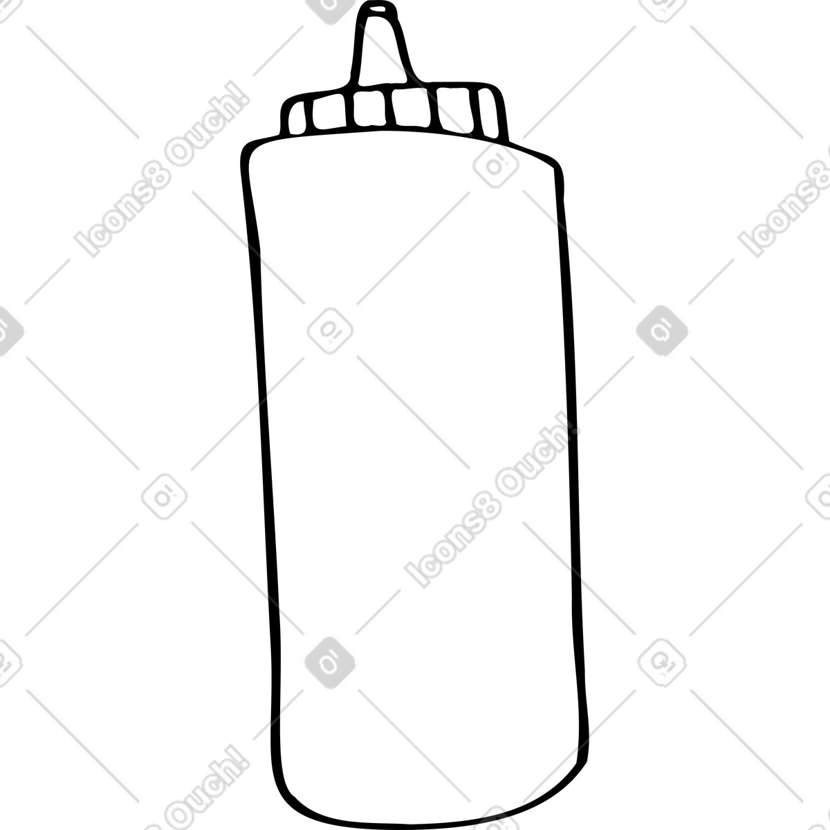 下载 Marks 风格的 芥末瓶 插画，支持 PNG、SVG 格式