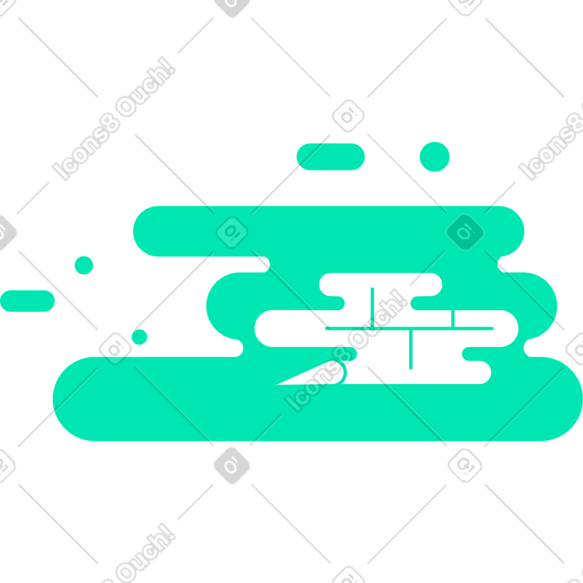 Brick wall with graffiti illustration in Cyborg style download in PNG, SVG