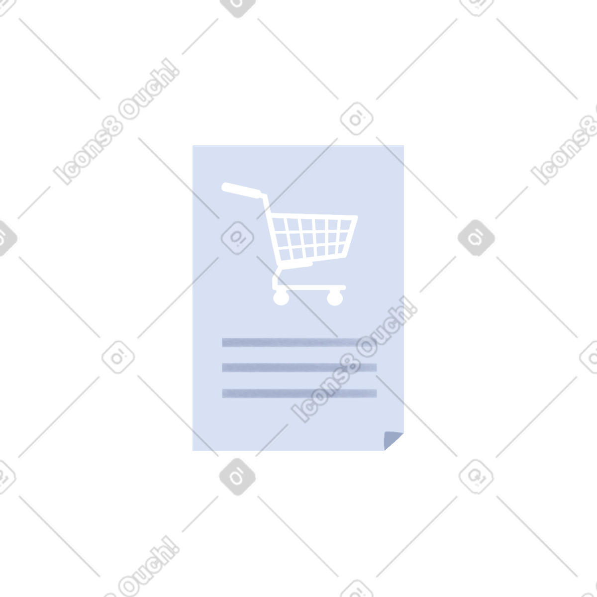 Shine スタイルの Shopping list のイラストをPNG、SVG形式でダウンロード