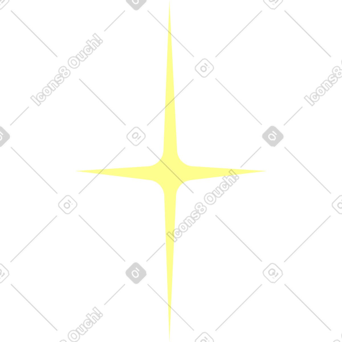 Illustration Étoile jaune dans le style Florid à télécharger aux formats PNG, SVG