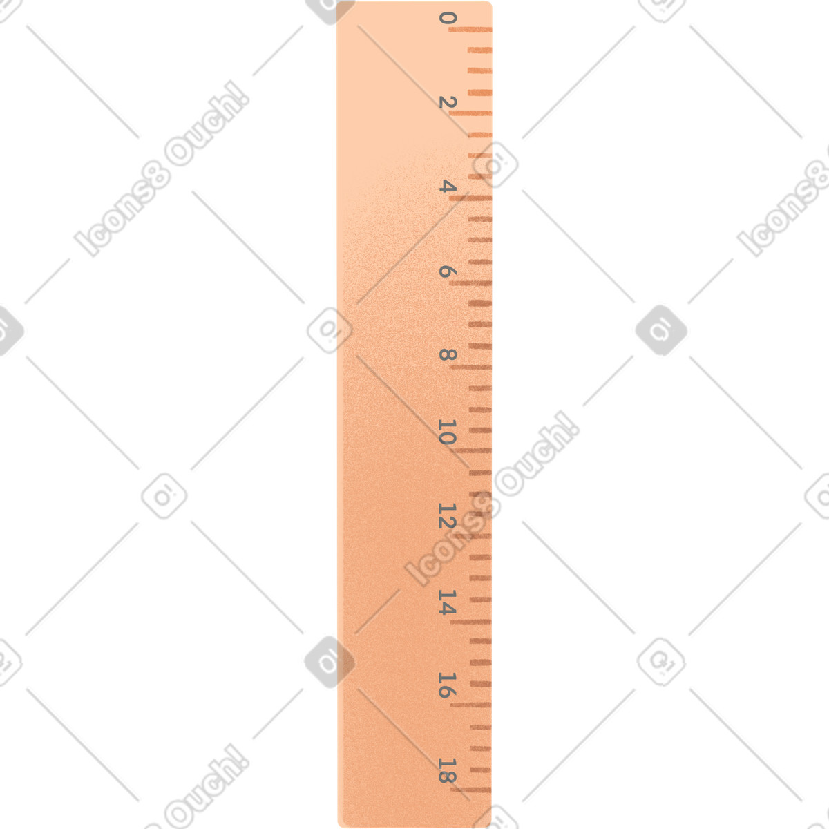 Ruler illustration clipart for creative projects showcasing precision in design