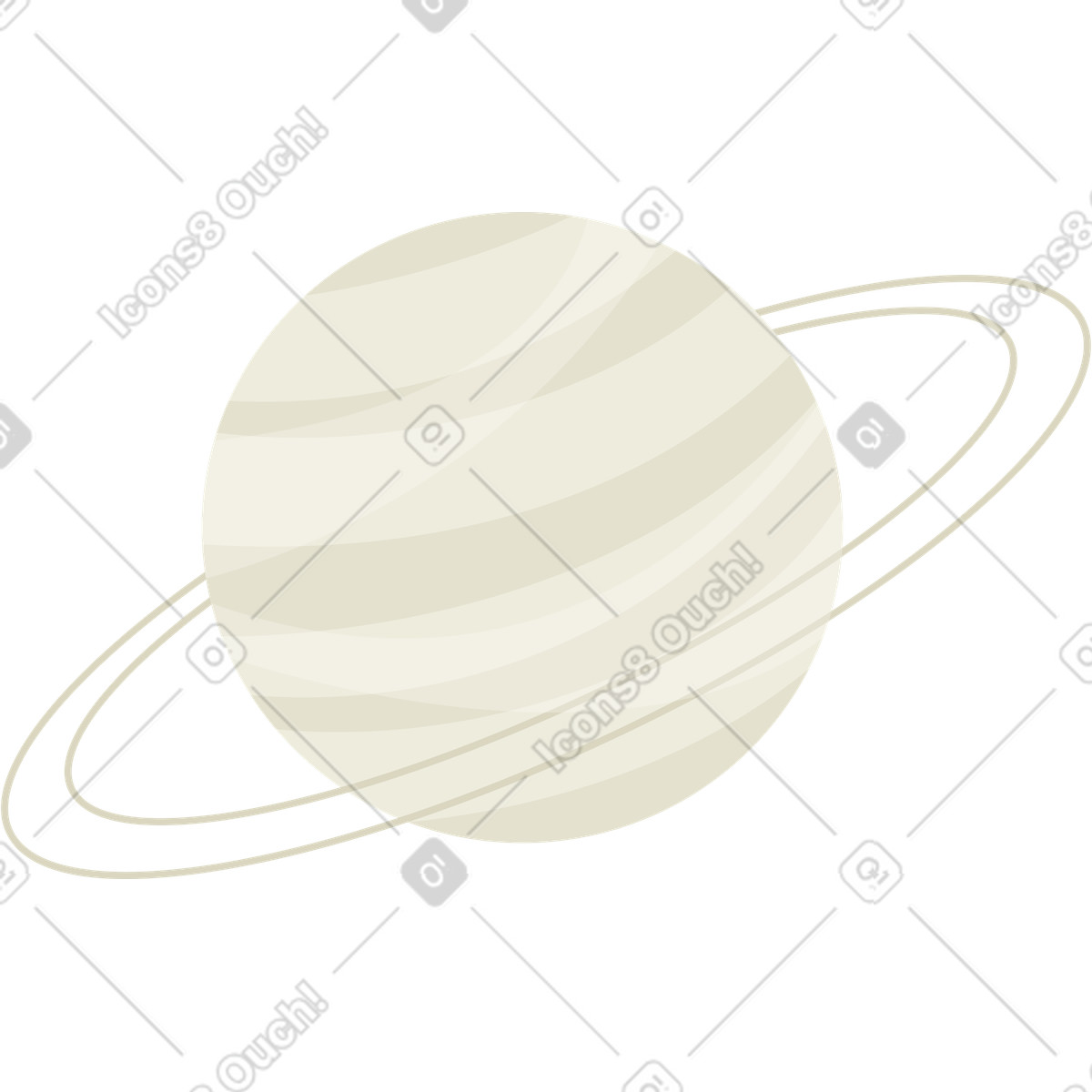 Saturn-Illustration im Social-Stil als Download in PNG, SVG