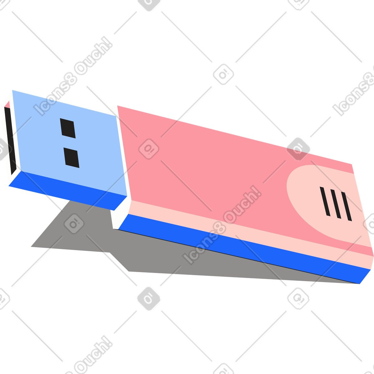 Иллюстрация Флеш накопитель в PNG и SVG