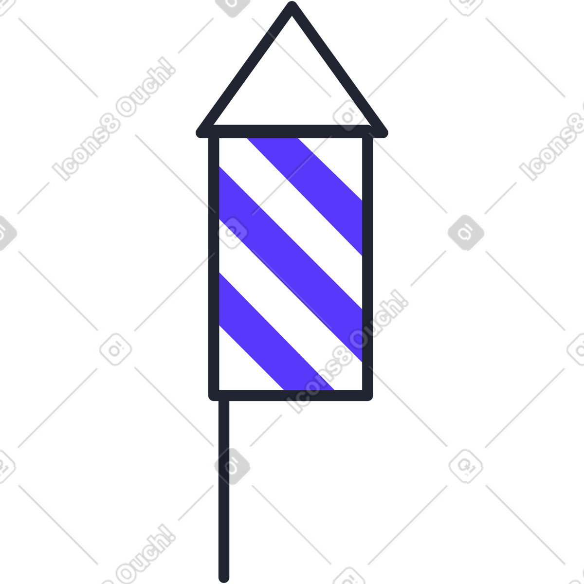Ilustração de Fogo artifício em no estilo Pablita para baixar em PNG, SVG