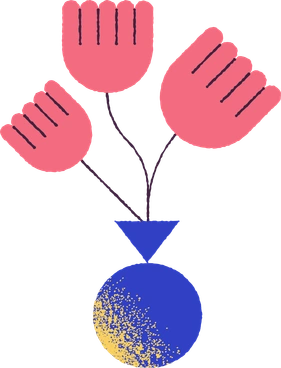Flowers in vase PNG, SVG
