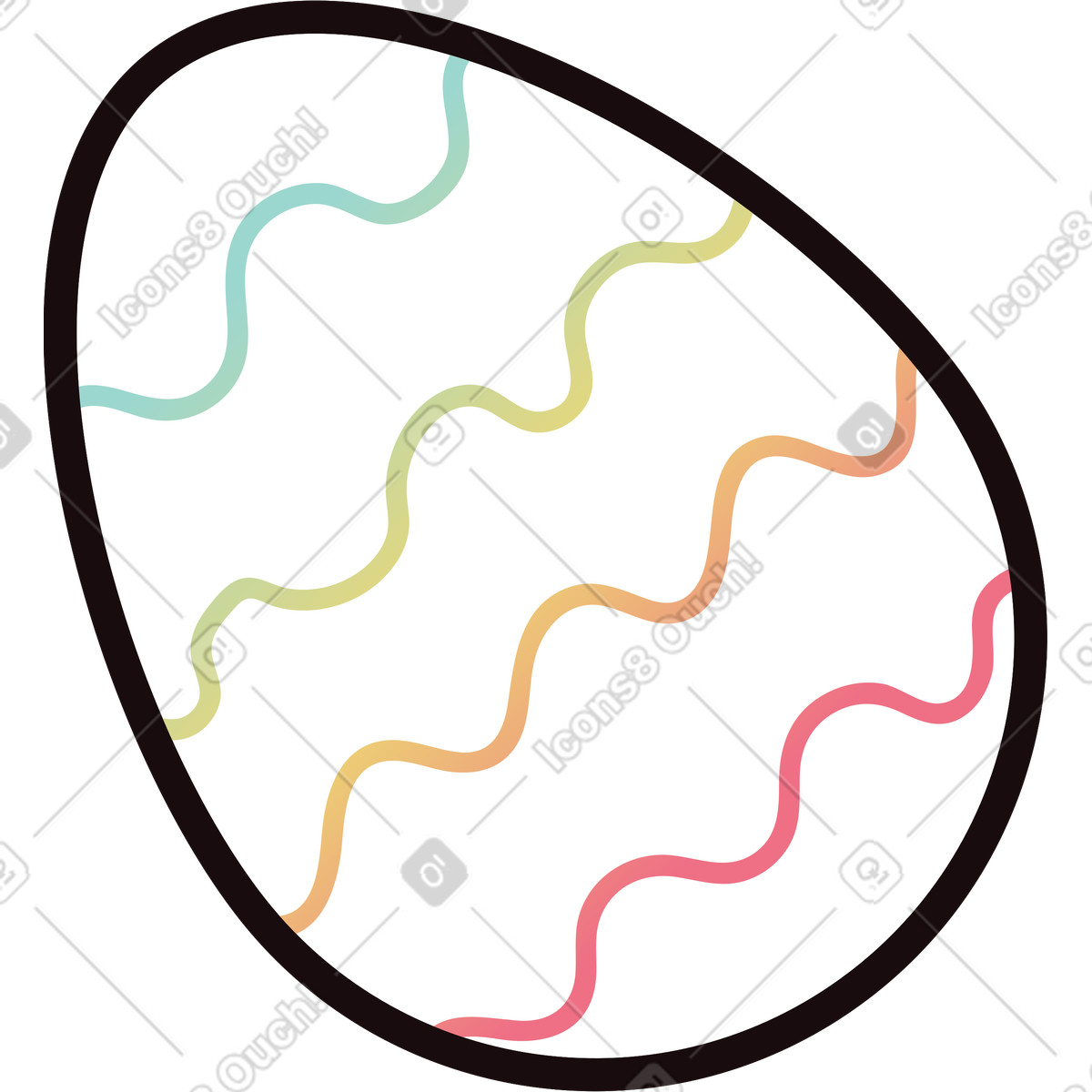 Illustration Œuf de pâques dans le style Delight à télécharger aux formats PNG, SVG