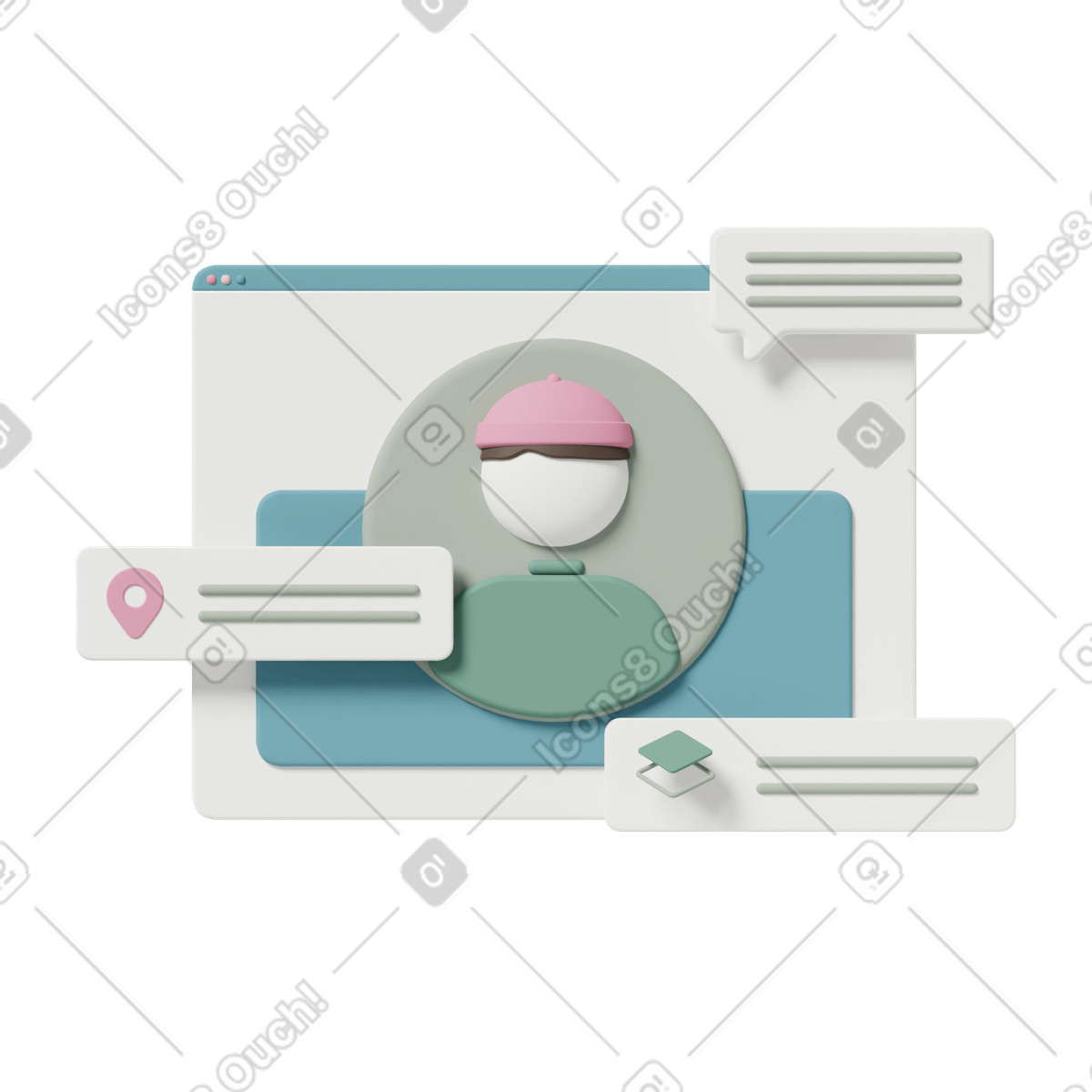 Task management illustration in 3D Casual life style download in PNG, SVG