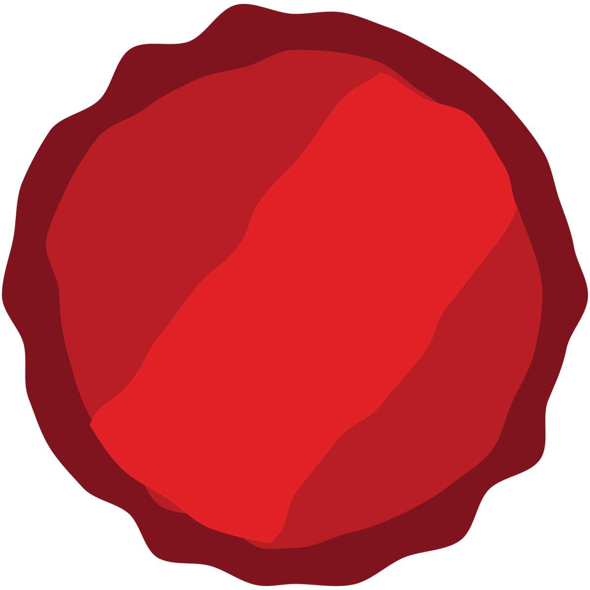 Cherry 스타일의 Wax seal stamp in bright red color 일러스트레이션 PNG, SVG 다운로드