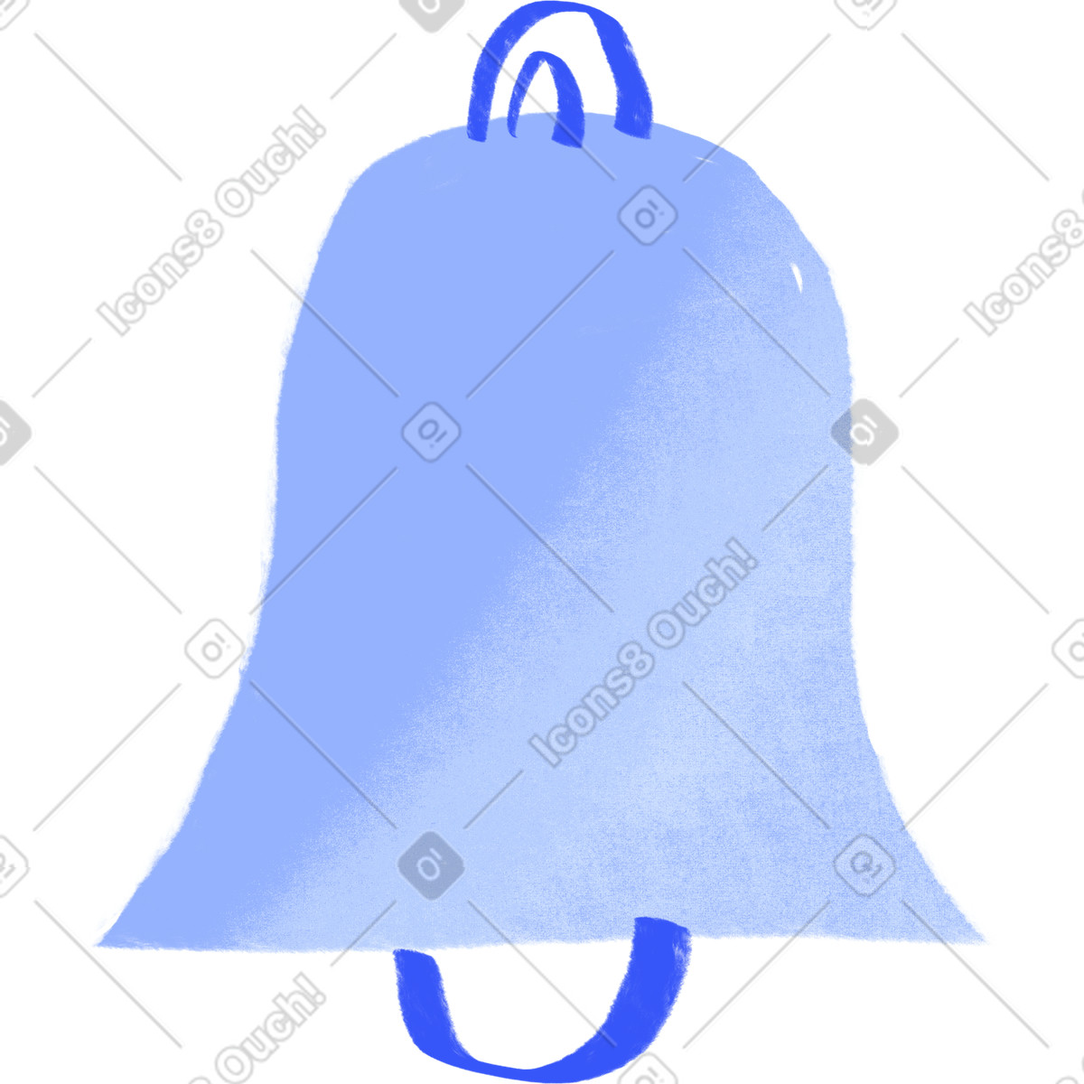 Ilustración Blue bell en estilo Quirky a descargar en PNG y SVG