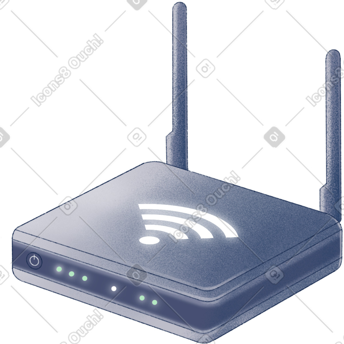 Wifi router illustration in Haze style download in PNG, SVG
