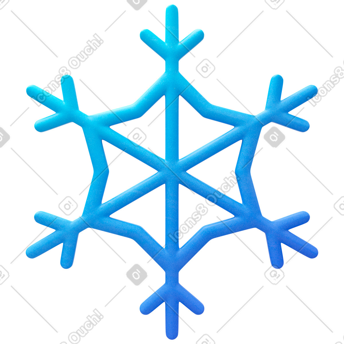 Ilustração animada de Snowflake em no estilo 3D Fluency para baixar em GIF, Lottie (JSON), AE