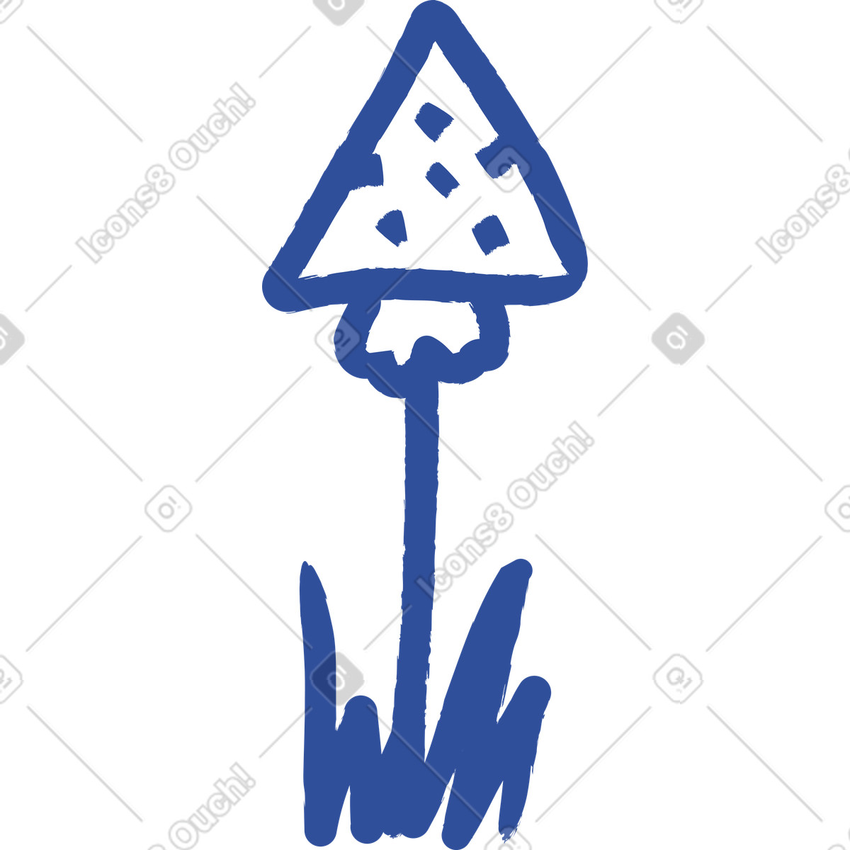 Pilz-Illustration im Lime-Stil als Download in PNG, SVG