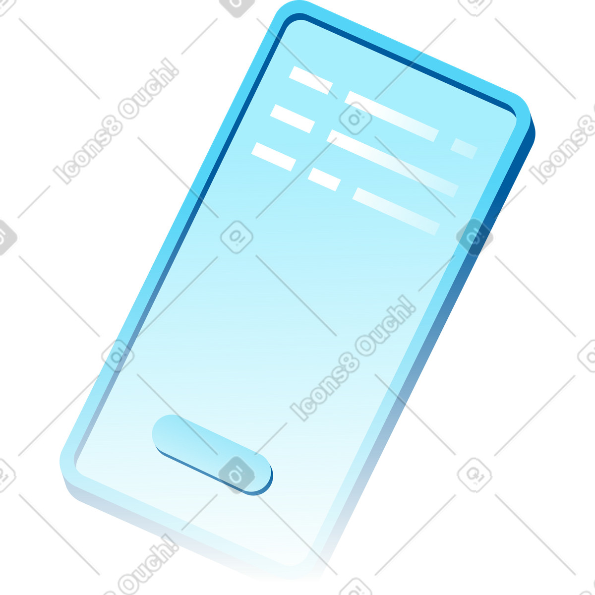 Ilustração de Móvel em no estilo Icy para baixar em PNG, SVG