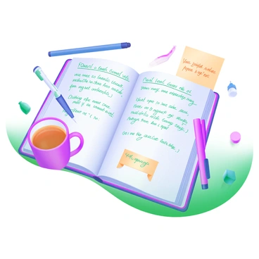 A diary filled with handwritten entries about daily experiences and feelings while using Ozempic
