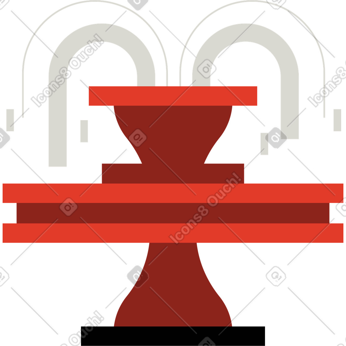 Illustration Fontaine dans le style Burgundy à télécharger aux formats PNG, SVG