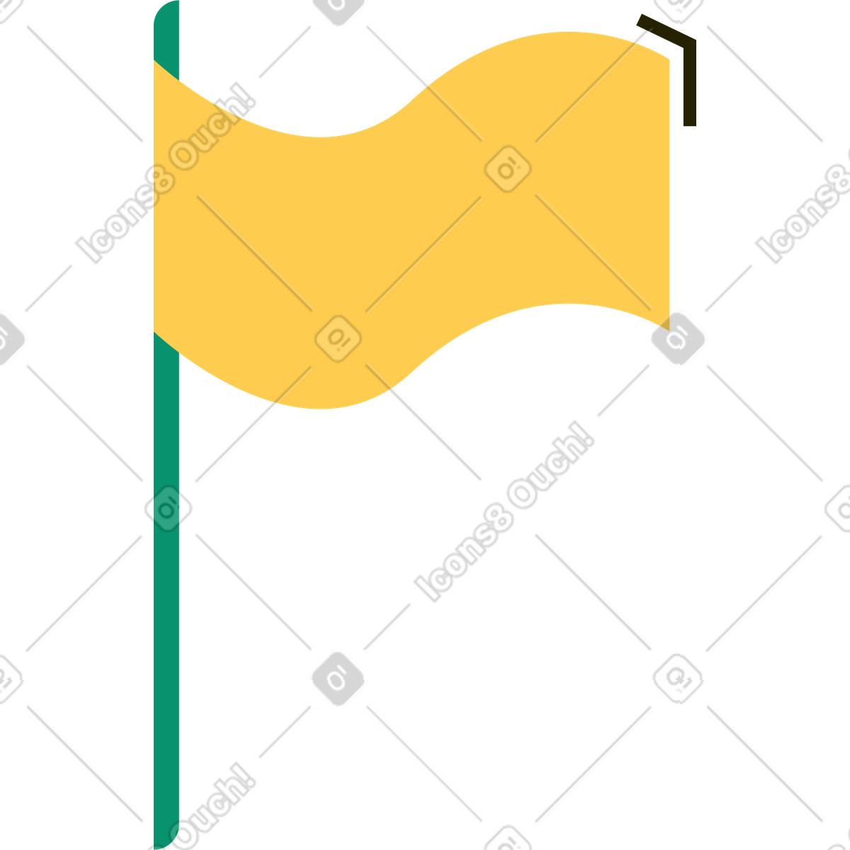 Illustration Drapeau dans le style Spot à télécharger aux formats PNG, SVG