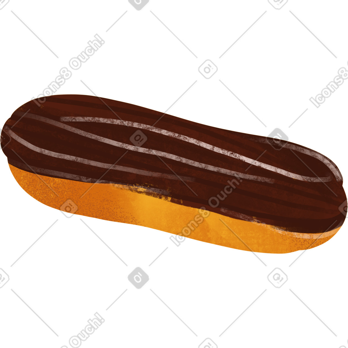 Ilustración Eclair en estilo Fabulous a descargar en PNG y SVG