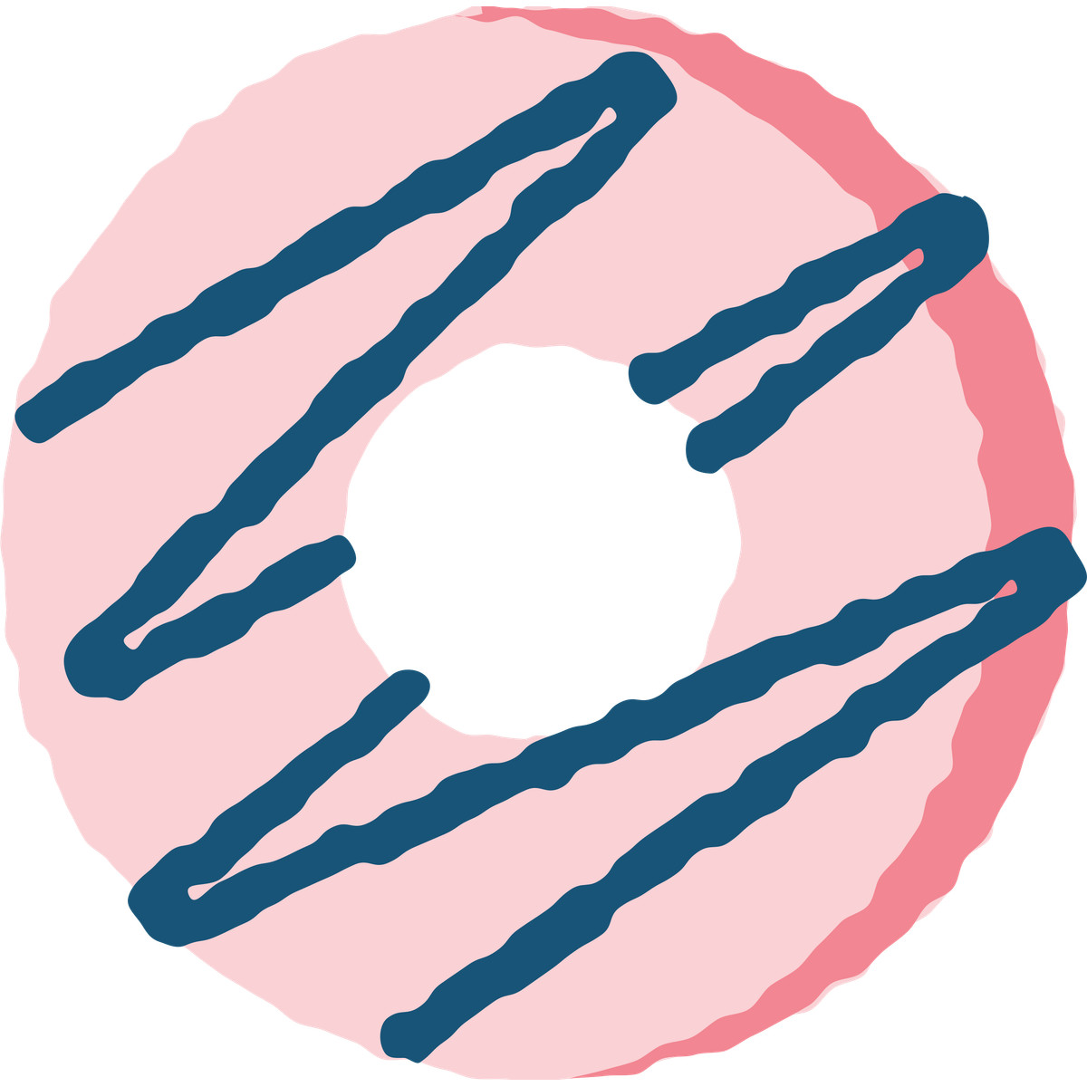 Donut illustrazione in stile Cherry scarica in PNG, SVG