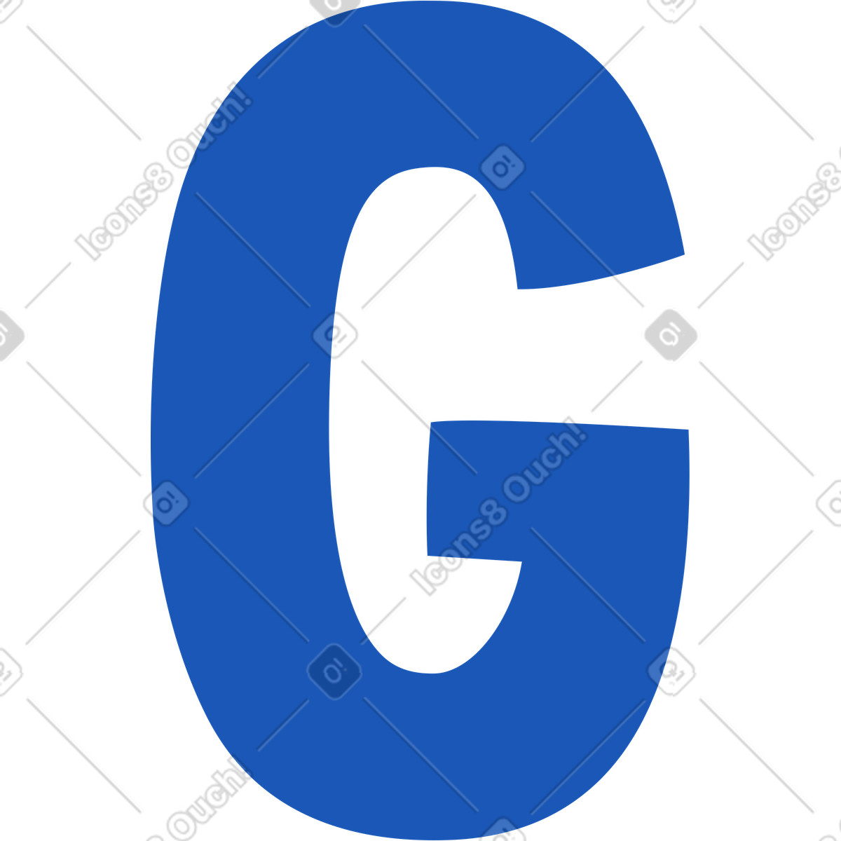 Ilustração de Letra g em no estilo Storyline para baixar em PNG, SVG