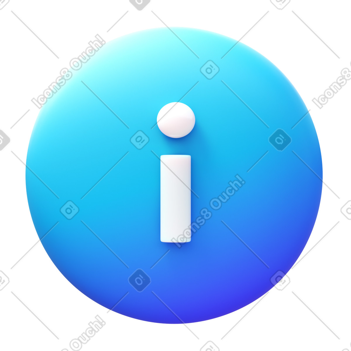 Info illustration in 3D Fluency style download in PNG, SVG