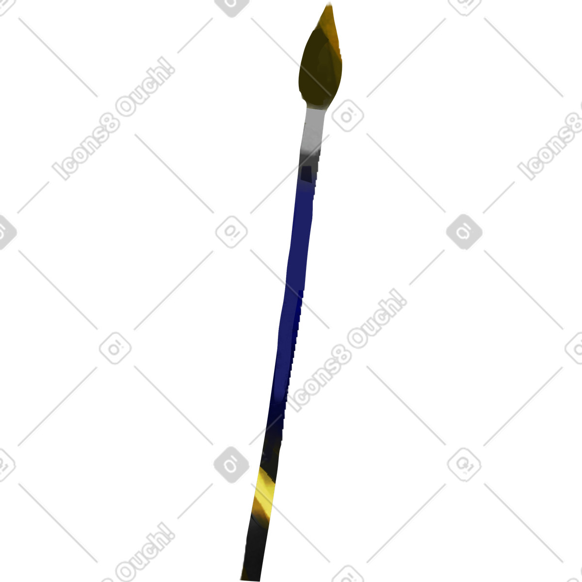 Ilustración Brush en estilo Atomic a descargar en PNG y SVG