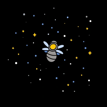 A tiny fly in a silver astronaut suit is floating in the vastness of space. The suit is detailed with a small helmet, and the fly's wings are slightly spread. Around the fly, there are countless stars twinkling in the blackness of space, creating a stunning contrast. The fly is the focal point of the scene, showcasing its unique space exploration in an alien environment.