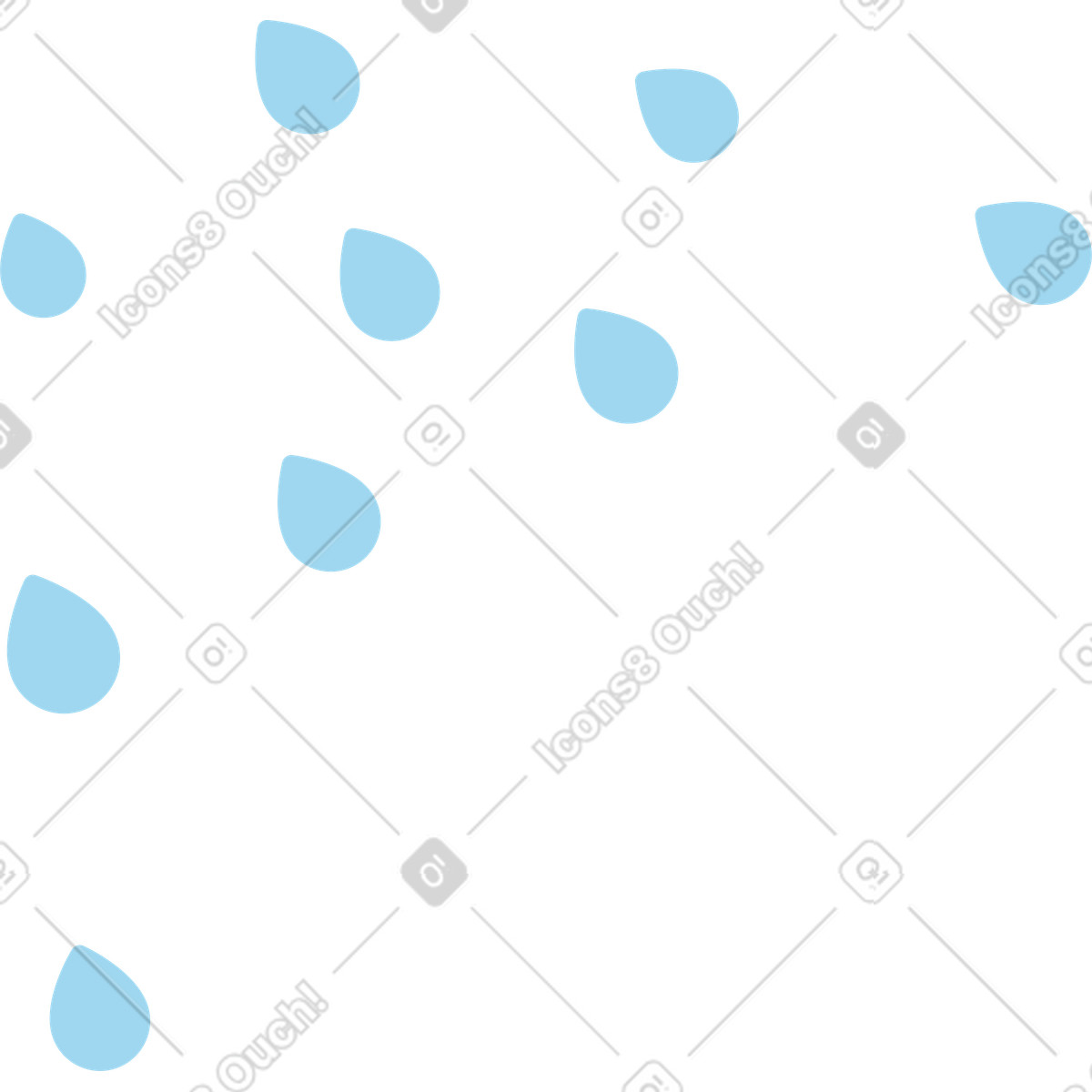 Иллюстрация Капли дождя в стиле Simplistic — скачать в форматах PNG, SVG