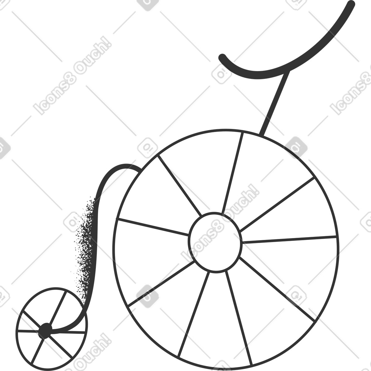 Illustration Vélo dans le style Crayon à télécharger aux formats PNG, SVG