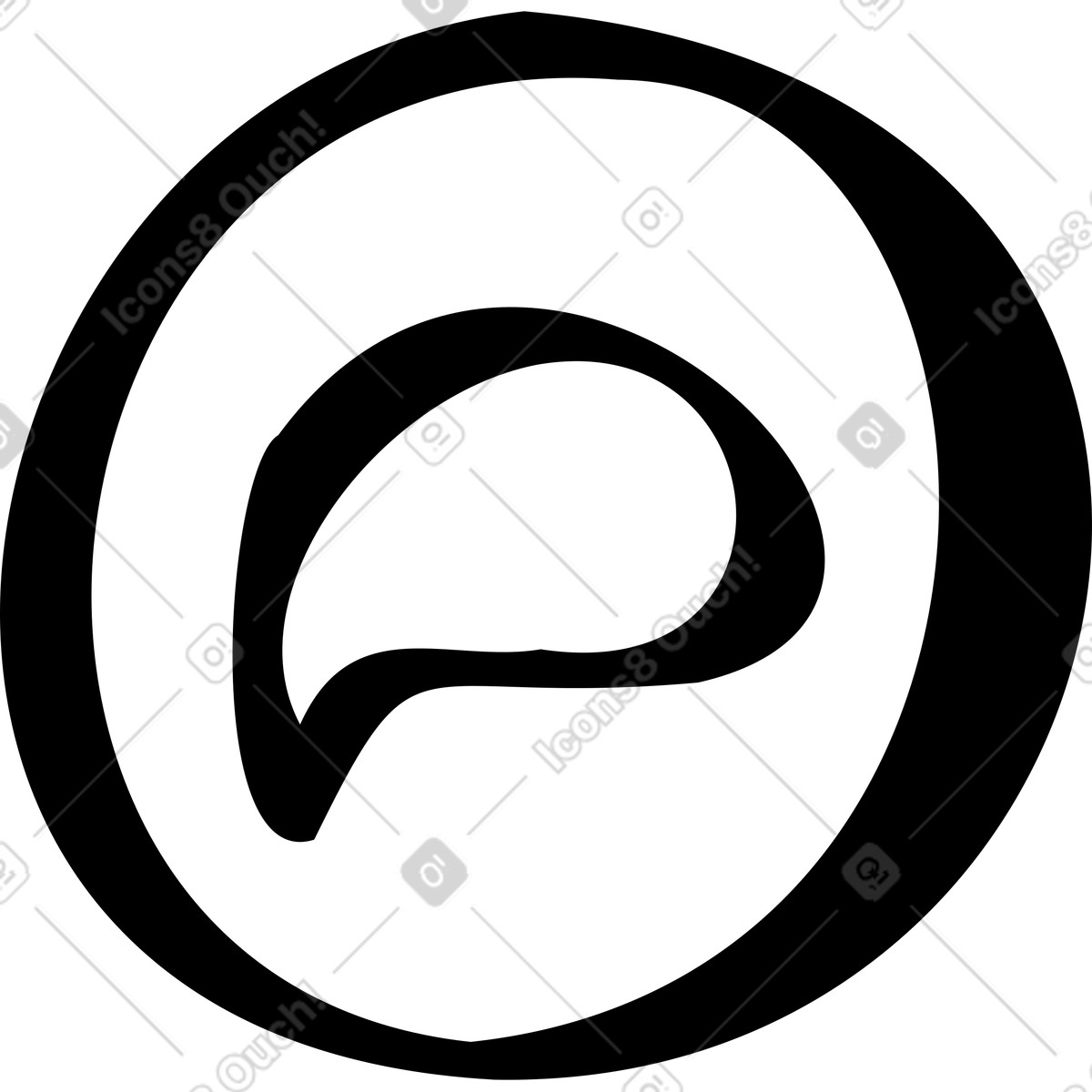 Illustration Symbole de commentaire dans le style Journal à télécharger aux formats PNG, SVG