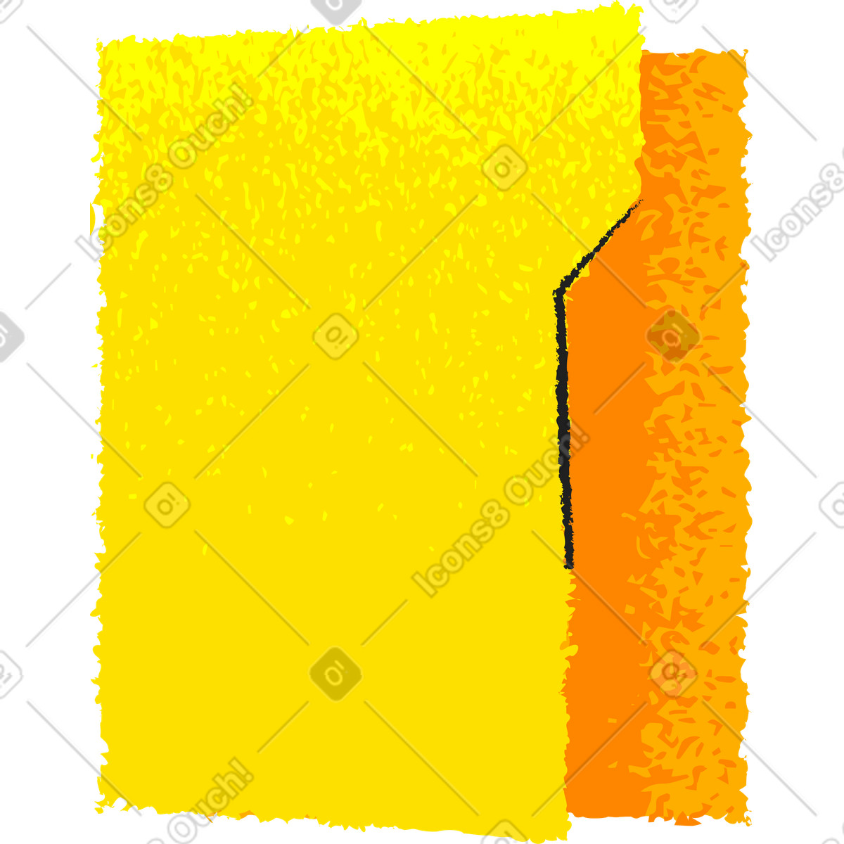 Ilustração de Pasta em no estilo Mirage para baixar em PNG, SVG