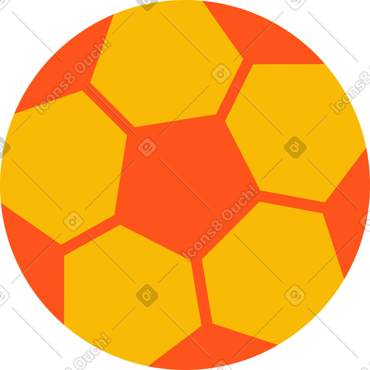 Fußball ball-Illustration im Warp-Stil als Download in PNG, SVG