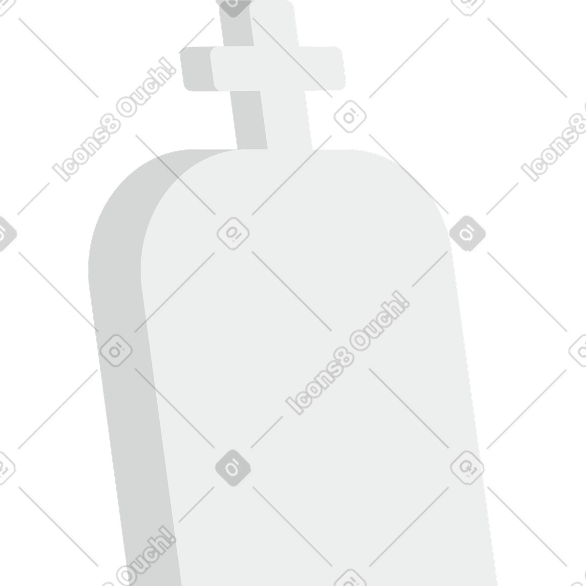 Illustration Tombe avec croix dans le style Clip à télécharger aux formats PNG, SVG