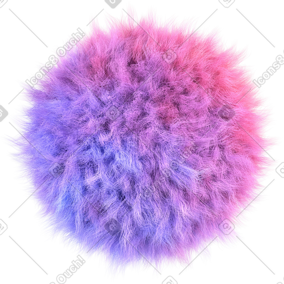Ilustración Bola de gradiente difuso en estilo 3D Glassy a descargar en PNG y SVG