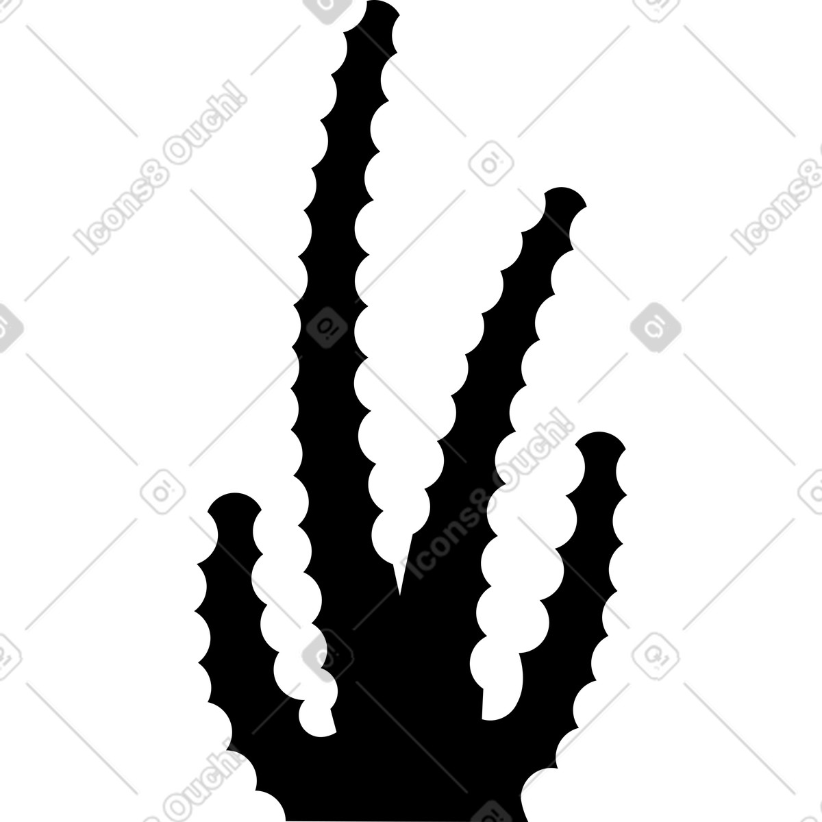 下载 Burgundy 风格的 仙人掌 插画，支持 PNG、SVG 格式