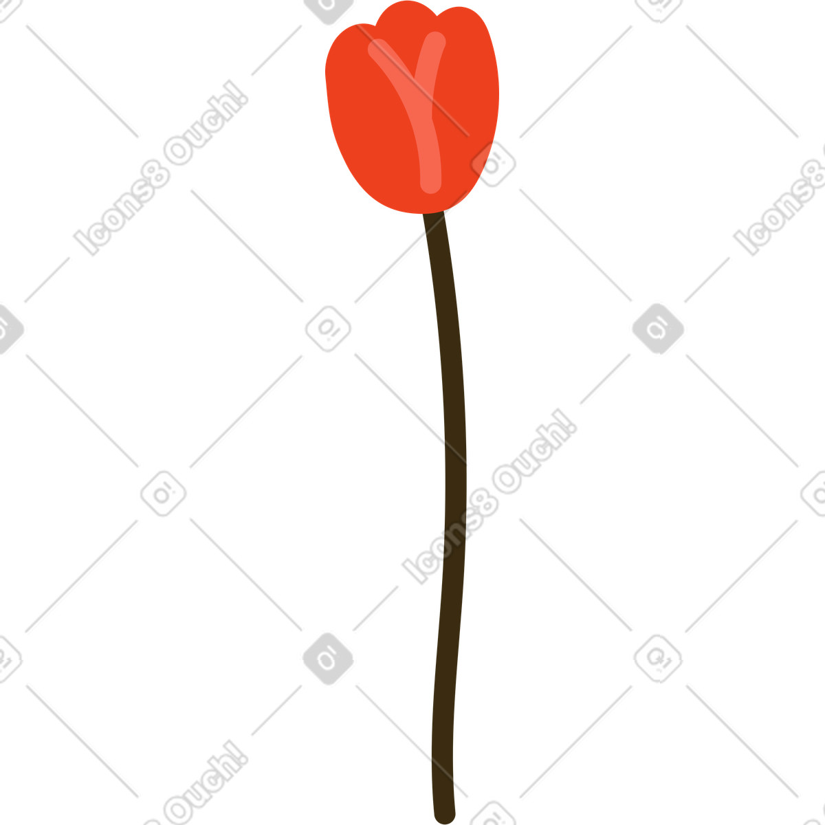 Ilustración Flor en estilo Arabica a descargar en PNG y SVG