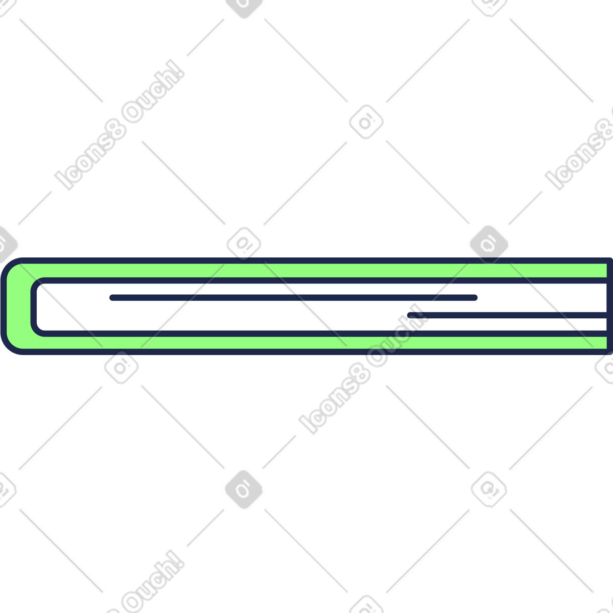 Buchseite-Illustration im Outline-Stil als Download in PNG, SVG