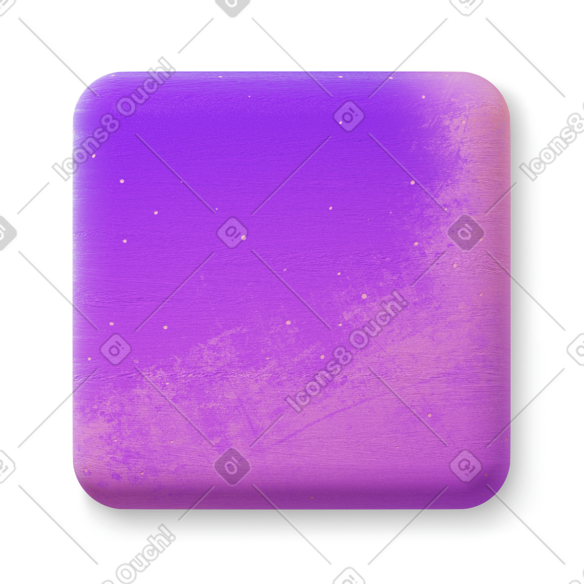 Square shape illustration in 3D Microsoft Fluent style download in PNG, SVG