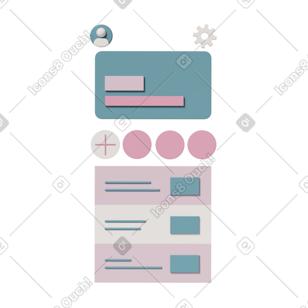 Mobile banking app illustration in 3D Casual life style download in PNG, SVG