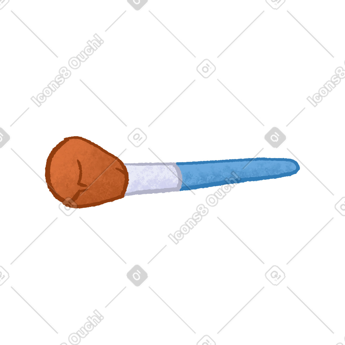 Shadow brush illustration in Hue style download in PNG, SVG