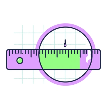 A close-up view of a ruler with a focus on Planck scale measurements. The ruler displays a linear scale marked with both conventional measurements and tiny, precise markings representing Planck units. The Planck scale measurements are highlighted prominently, showcasing their intricate details. The ruler is oriented horizontally, with the highlighted measurements standing out against the ruler's baseline. In the background, faint grid lines provide a sense of scale to the magnified view.