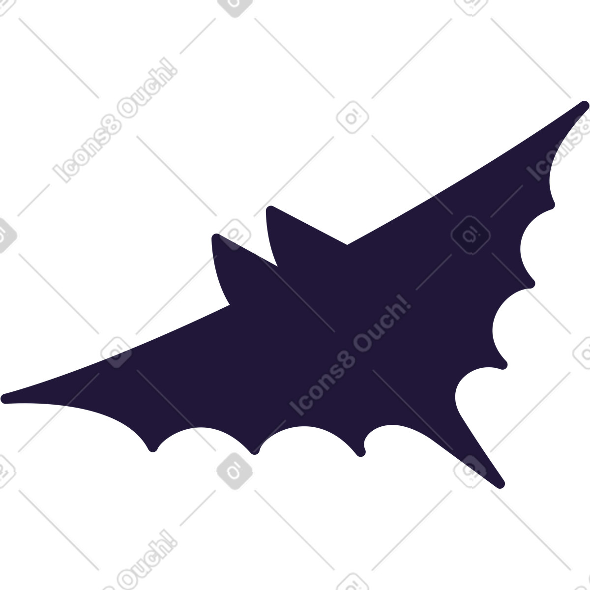 Ilustração de Bat em no estilo Conifer para baixar em PNG, SVG