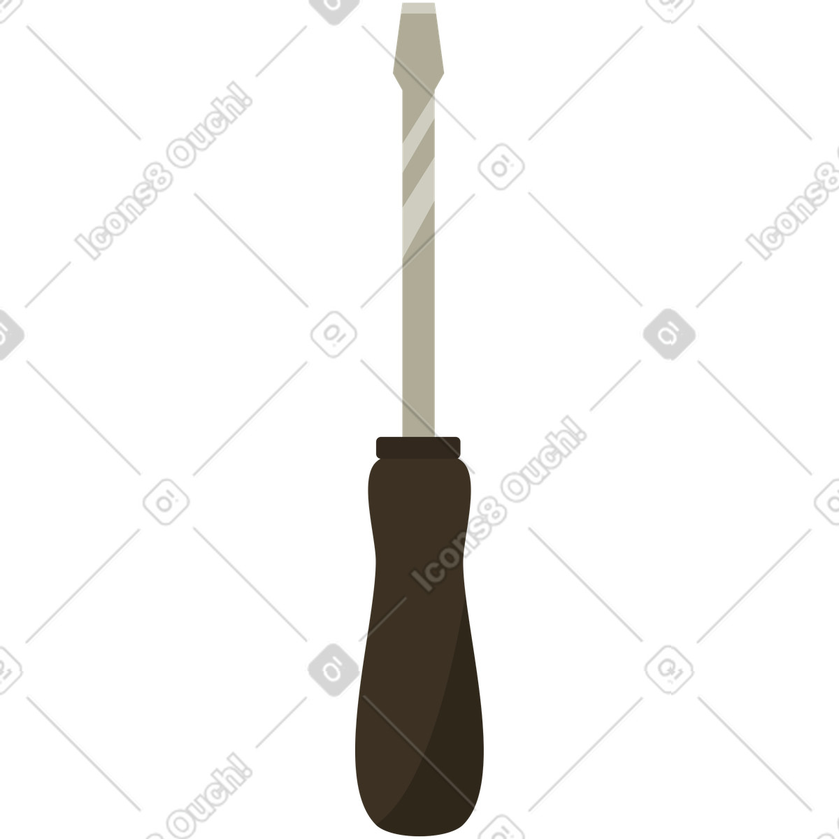 Screwdriver illustration in PNG, SVG