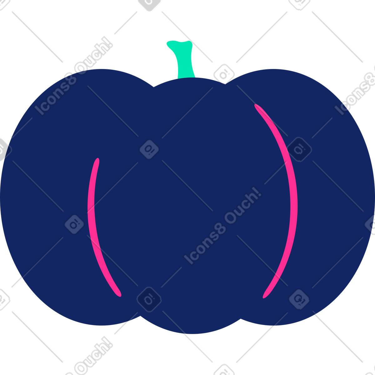 下载 Cyborg 风格的 Pumpkin 插画，支持 PNG、SVG 格式