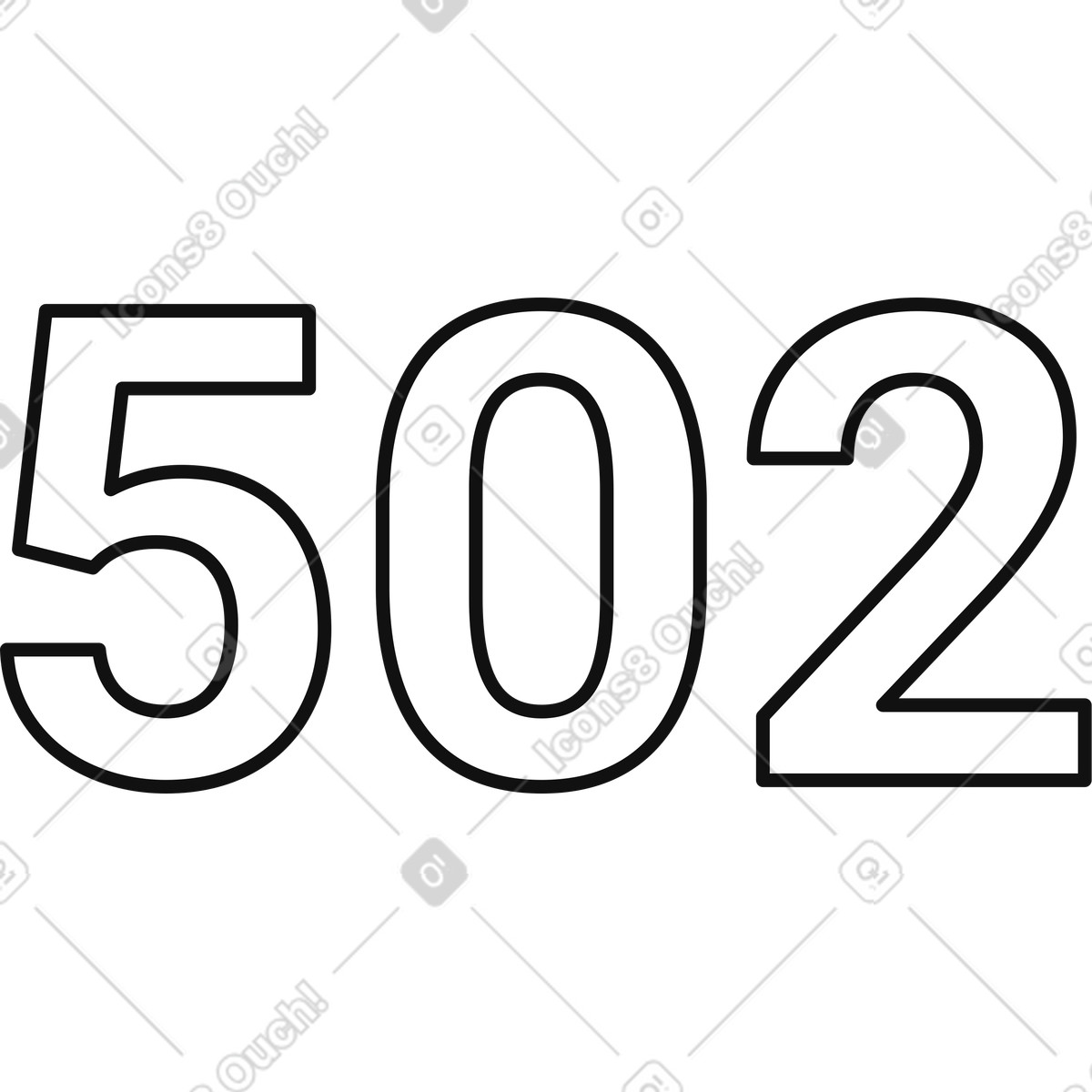 下载 Main 风格的 Error 502 bad gateway server response status code concept banner 插画，支持 PNG、SVG 格式