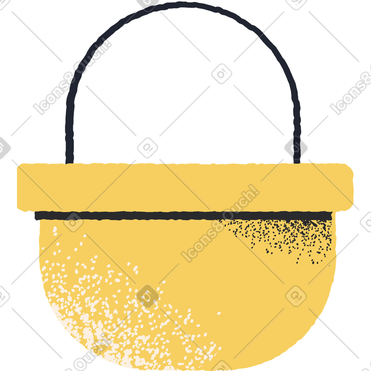 Illustration Panier dans le style Pablo à télécharger aux formats PNG, SVG