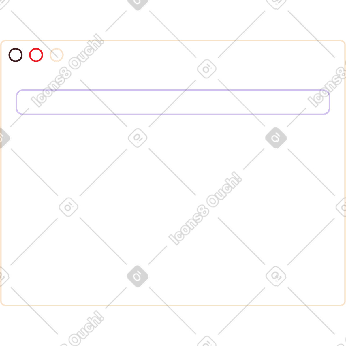 Browser window illustration in Folks style download in PNG, SVG