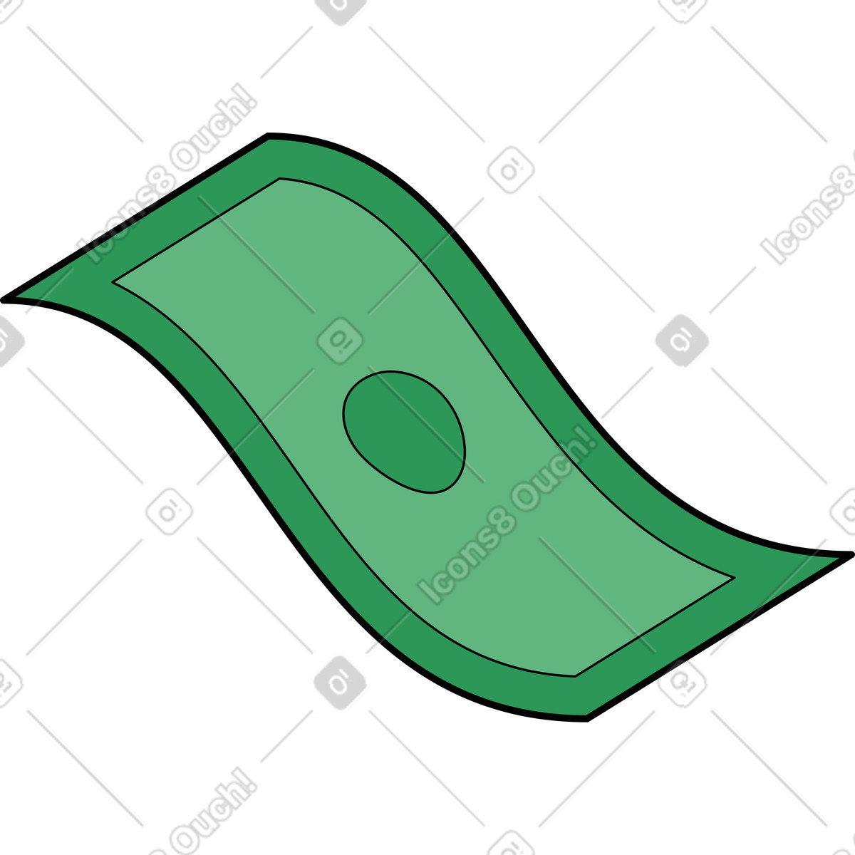 Ilustração de Papel moeda em no estilo Surr para baixar em PNG, SVG